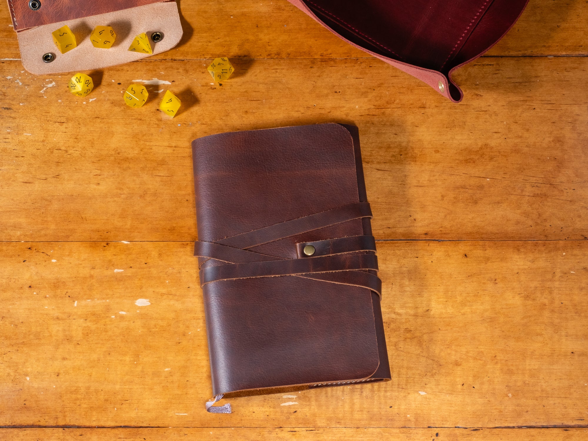 Notebook Cover with Dice Tray