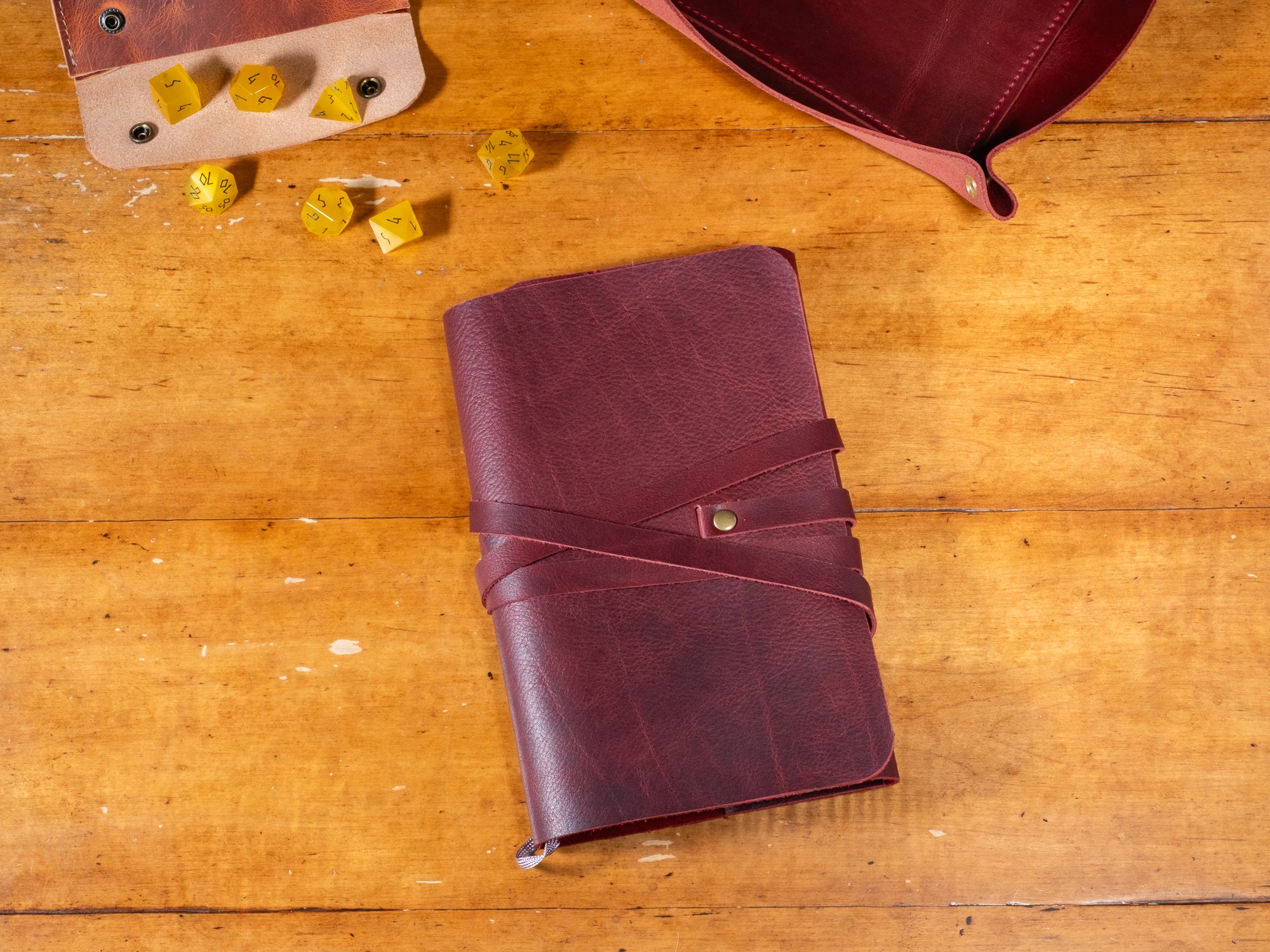 Notebook Cover with Dice Tray