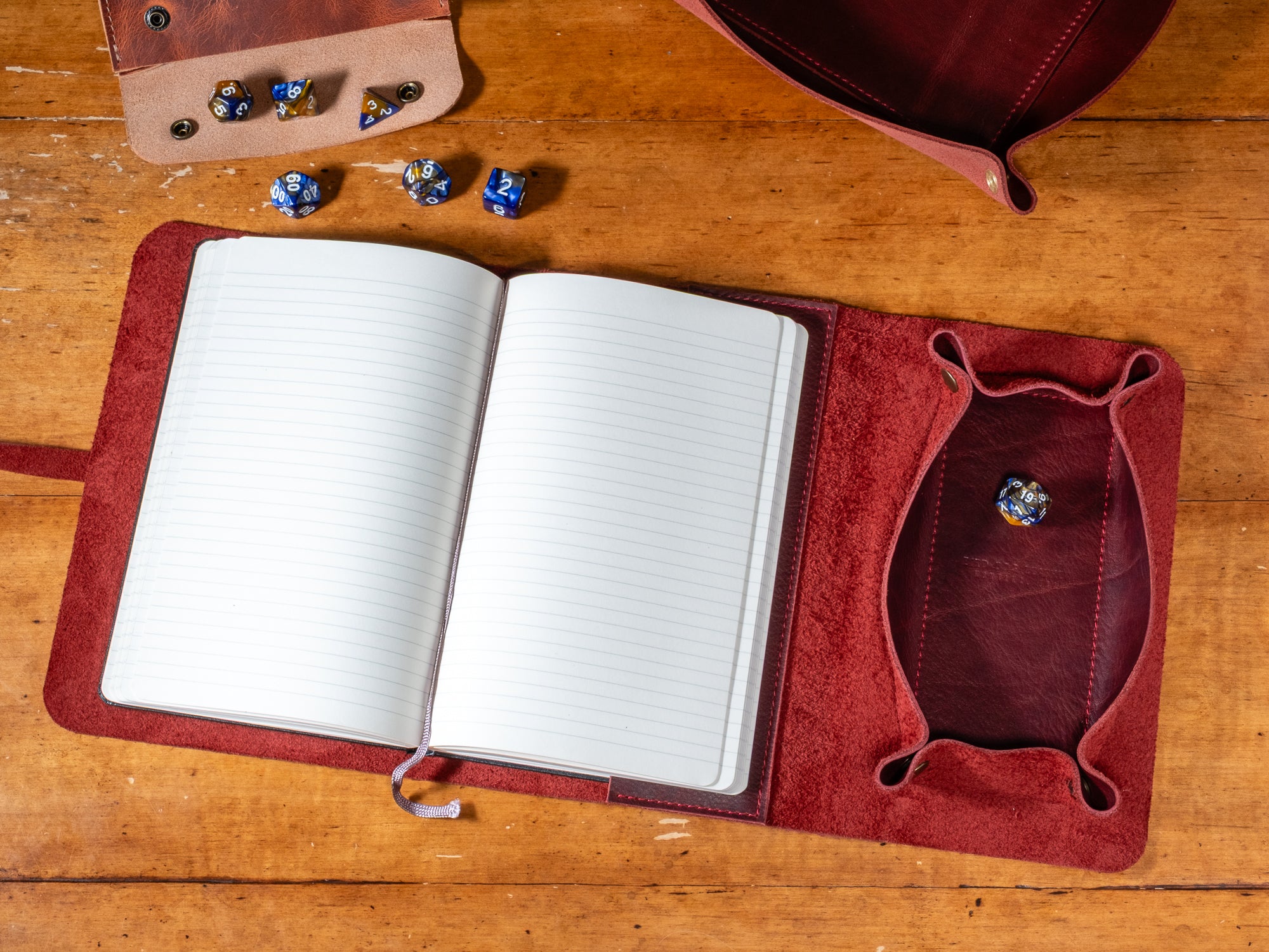 Notebook Cover with Dice Tray